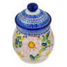 Polish Pottery Jar with Lid 8&quot; Pink Delight