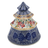 Polish Pottery Jar with Lid 8&quot; Summer Bouquet UNIKAT