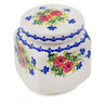 Polish Pottery Jar with Lid 9&quot; Floral Company