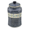 Polish Pottery Jar with Lid 9&quot; Sweet Dreams