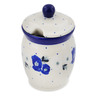 Polish Pottery Jar with Lid with Opening 4&quot; Daisy Crown