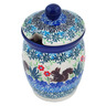 Polish Pottery Jar with Lid with Opening 4&quot; Squirrel Paradise UNIKAT