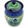 Polish Pottery Jar with Lid with Opening 5&quot; Spring Garden UNIKAT