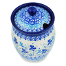 Polish Pottery Jar with Lid with Opening 5&quot; Stormy Blooms UNIKAT