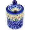 Polish Pottery Jar with Lid with Opening 6&quot; Spring Flowers