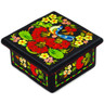 Wood Jewelry Box 4&quot; Red Fruits