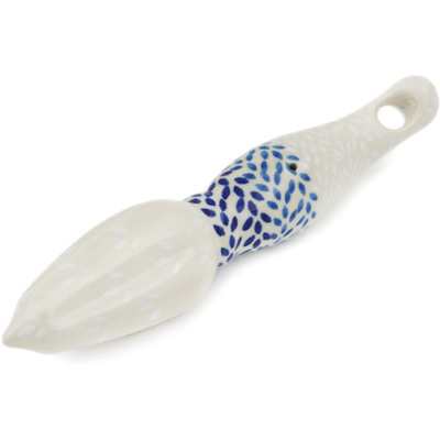 Polish Pottery Juice Reamer 7&quot; Winter Leaves