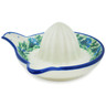 Polish Pottery Juice Reamer Small Blue Bell Wreath