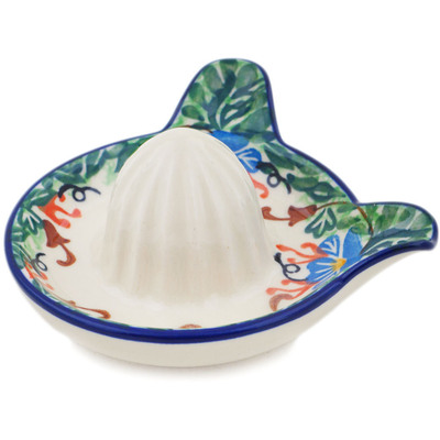 Polish Pottery Juice Reamer Small Pensamiento UNIKAT