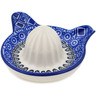 Polish Pottery Juice Reamer Small Yellow Daffodil Field UNIKAT