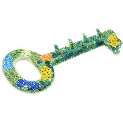 Polish Pottery Key Holder 13&quot; Spring Garden UNIKAT