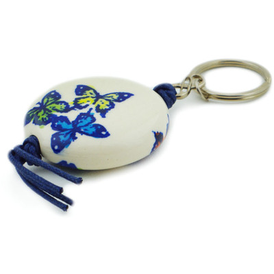 Polish Pottery Key Holder 6&quot; Monarch Migration