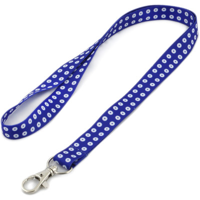 Polyester Key Lanyard 18&quot; Peacock Eyes