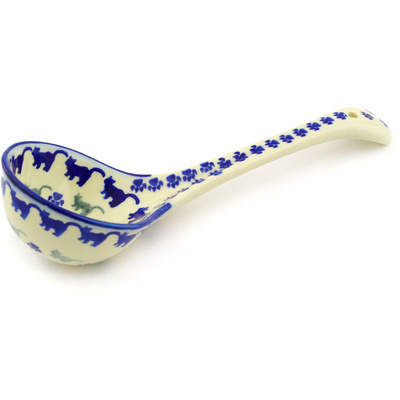 Polish Pottery Ladle 12&quot; Boo Boo Kitty Paws