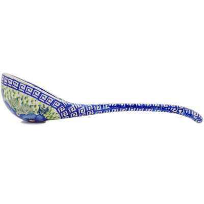 Polish Pottery Ladle 12&quot; Brilliant Butterfly Popp UNIKAT