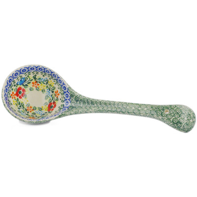 Polish Pottery Ladle 12&quot; Ring Of Meadow Flowers