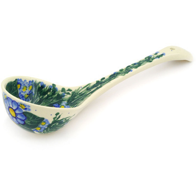Polish Pottery Ladle 12&quot; Wildflower Meadow