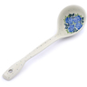 Polish Pottery Ladle 13&quot; Blue Garland