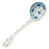 Polish Pottery Ladle 13&quot; Blue Grapevine