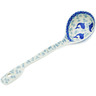 Polish Pottery Ladle 13&quot; Blue Herring Waters