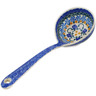 Polish Pottery Ladle 13&quot; Blue Impatiens Vines UNIKAT
