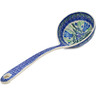 Polish Pottery Ladle 13&quot; Gentian Wreath UNIKAT