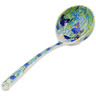 Polish Pottery Ladle 13&quot; Iris Field UNIKAT