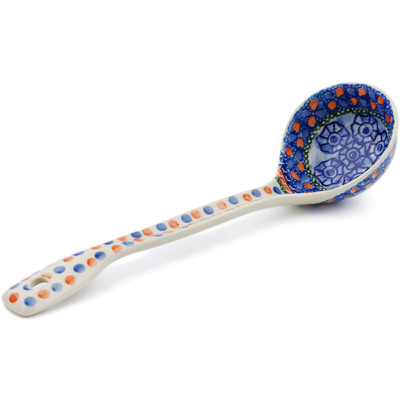 Polish Pottery Ladle 13&quot; Midnight Tango UNIKAT