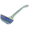 Polish Pottery Ladle 13&quot; Moody Blues UNIKAT