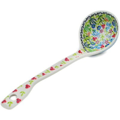 Polish Pottery Ladle 13&quot; Spring Essence UNIKAT