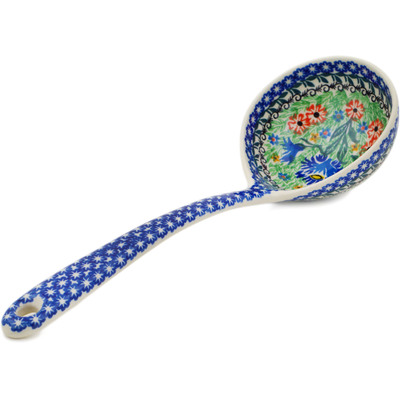 Polish Pottery Ladle 13&quot; Sprouting Cupids UNIKAT