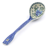 Polish Pottery Ladle 13&quot; Sweet Blue Spring
