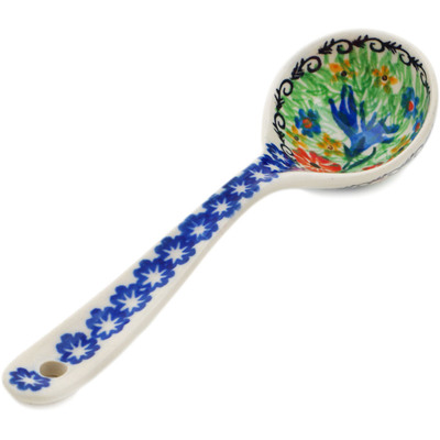 Polish Pottery Ladle 6&quot; Sprouting Cupids UNIKAT