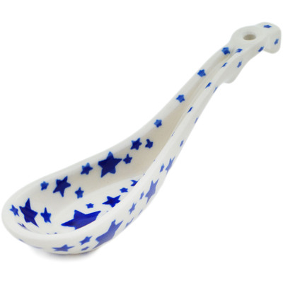 Polish Pottery Ladle 6&quot; Starlight