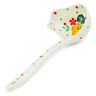 Polish Pottery Ladle 7&quot; Golden Pansy Garden