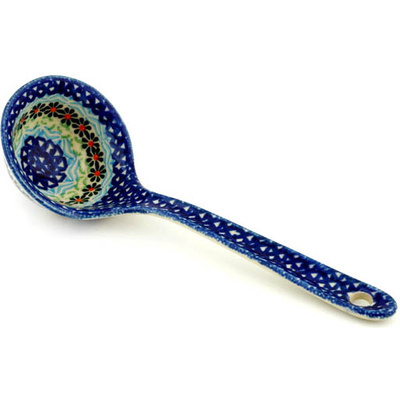 Polish Pottery Ladle 9&quot; Daisies By The Sea