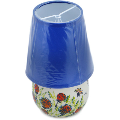 Polish Pottery Lamp Base 8&quot; Dandelion Delight