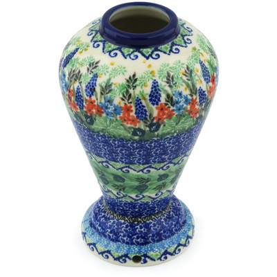 Polish Pottery Lamp Base 8&quot; Mariposa UNIKAT