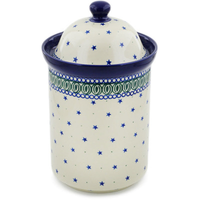 Polish Pottery Large Canister 11&quot; Copernicus