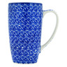 Polish Pottery Latte Mug Choppy Waters