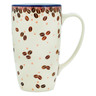 Polish Pottery Latte Mug Coffee Bean