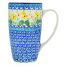 Polish Pottery Latte Mug Daffodil Melody