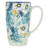 Polish Pottery Latte Mug Elegance UNIKAT