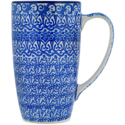 Polish Pottery Latte Mug Intricacy