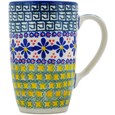 Polish Pottery Latte Mug Irish Spring
