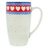 Polish Pottery Latte Mug Love Struck