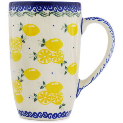 Polish Pottery Latte Mug Main Squeeze