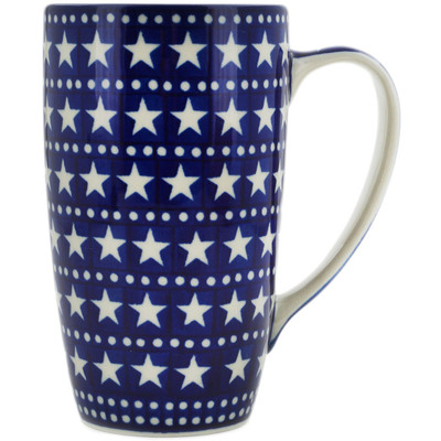 Polish Pottery Latte Mug Midnight Stars