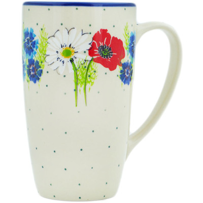 Polish Pottery Latte Mug Polish Country