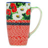 Polish Pottery Latte Mug Polish Summer UNIKAT